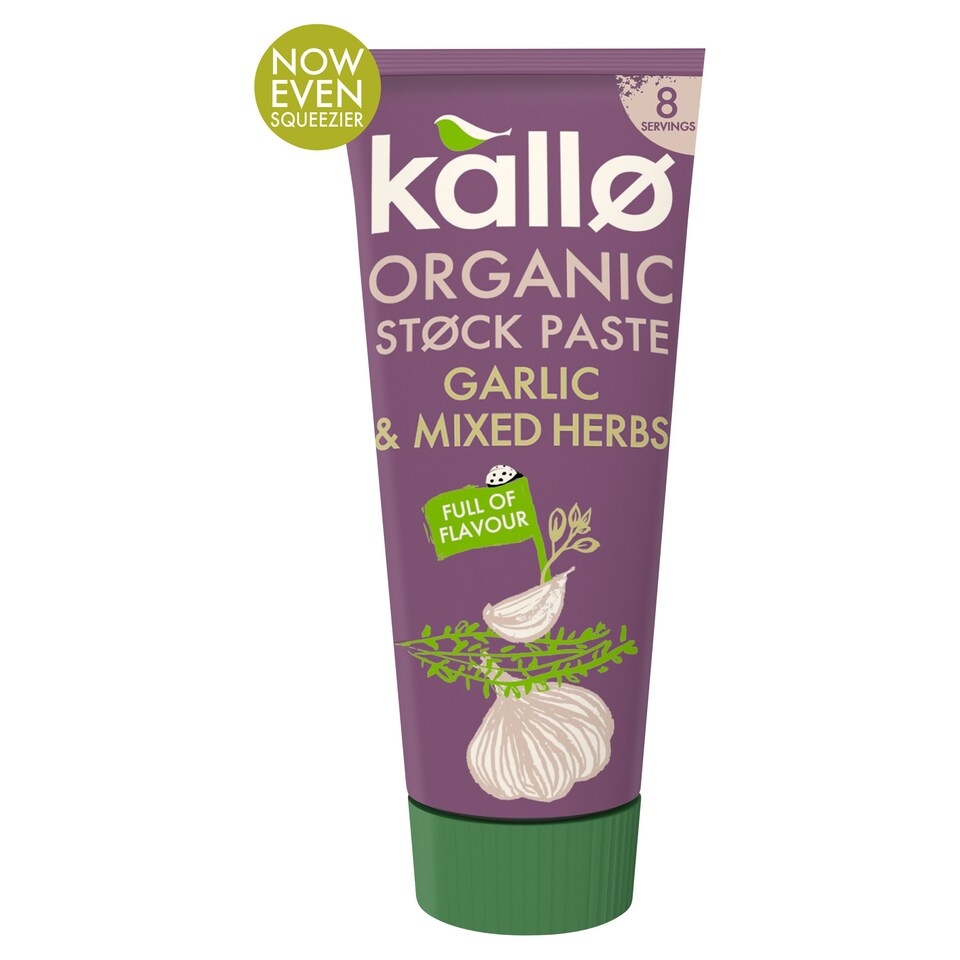 Kallo Organic Stock Paste Garlic & Mixed Herbs 100G Tesco Groceries