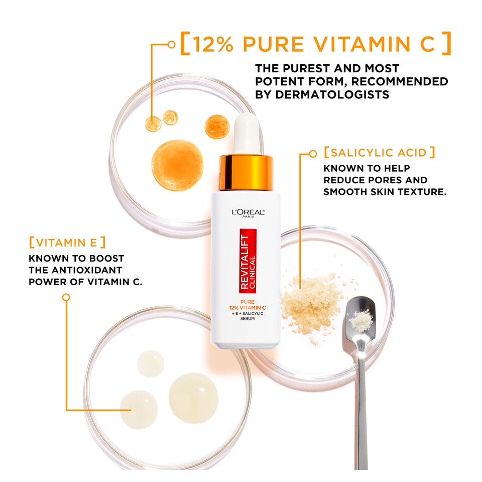 image 1 of L'Oreal Revitalift Clinical 12% Pure Vitamin C Serum 30ml