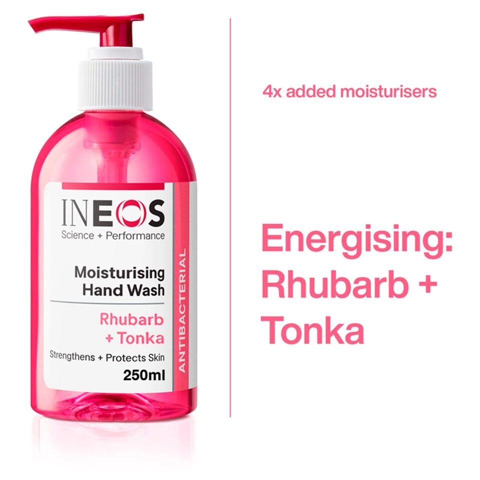 Ineos Moisturising Hand Wash Rhubarb And Tonka 250Ml