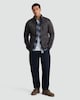 image 1 of F&F Fleece Snit Textured Zip Pocket Jacket in Grey