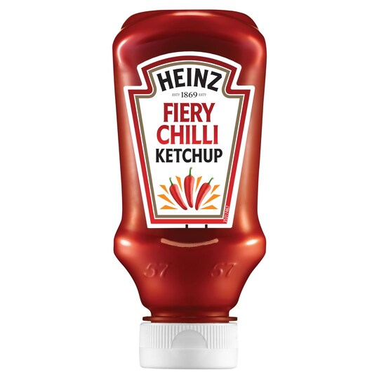 Heinz Tomato Ketchup With Fiery Chilli 255G Tesco Groceries