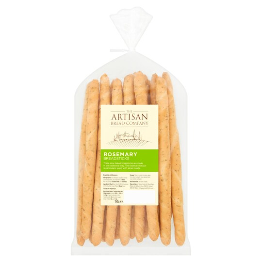 The Artisan Bread Company Rosemary Breadsticks 150G Tesco Groceries