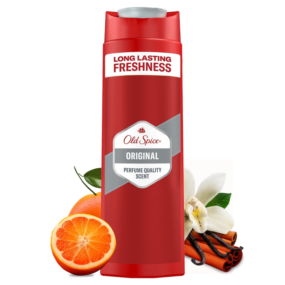 image 1 of Old Spice Original Men’s Shower Gel & Shampoo 400ml Multi-Use 3-in-1 Hair-Face-Body Wash