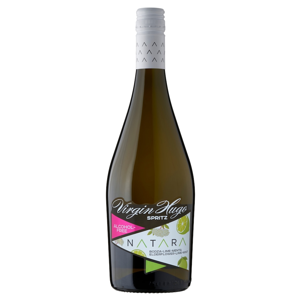 image 1 of Natara Virgin Hugo Spritz Alcohol-Free Elderflower, Lime and Mint Flavoured Carbonated Drink 750 ml