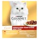 obrázok 1 z Gourmet Gold konzervy pre mačky hovädzie, morka a kačica, losos a kura, kura, pečeň v šťave 8 x 85 g