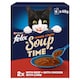 image 1 of Felix Soup Tender Strips Meat Selection Cat Food 6X48g