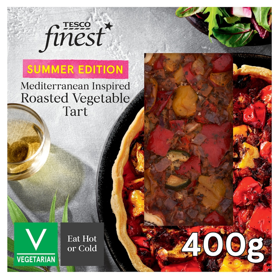 Tesco Finest Mediterranean Inspired Roasted Vegetable Tart 400g