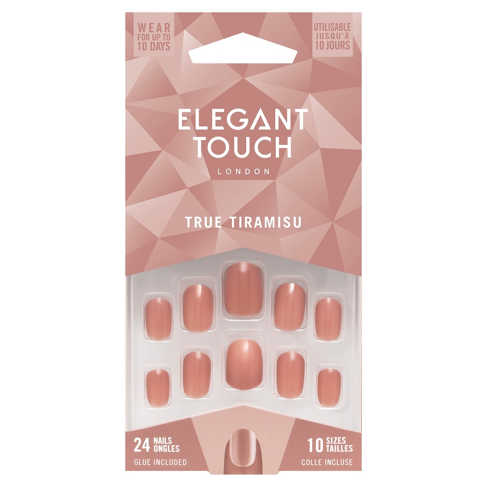 Elegant Touch London Nails - True Tiramisu 24 Pack