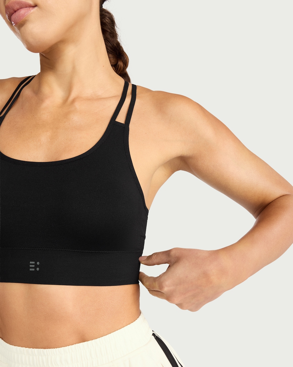 image 1 of F&F Active 2-Pack Seamfree Light Support Sports Bras in Multi