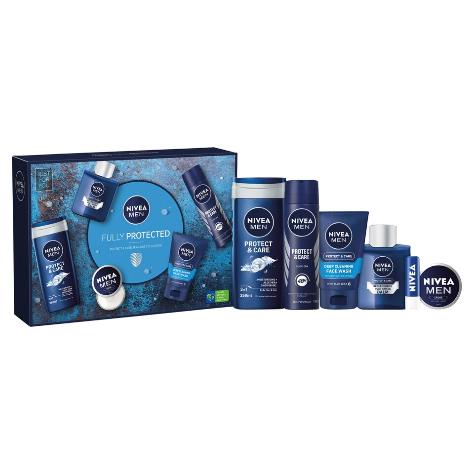 image 1 of Nivea Men Fully Protected Gift Set