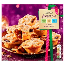 Tesco Free From 9 Mini Mince Pies 275G