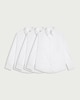 image 4 of F&F Girls School 3-Pack Dressing Made Easy Shirts in White