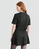 image 3 of F&F Boucle Textured Short Sleeved Jacket in Multi Black White