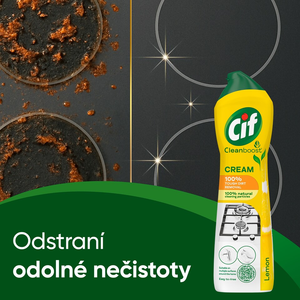 image 1 of Cif Cream Lemon Abrasive Cleaner 250ml