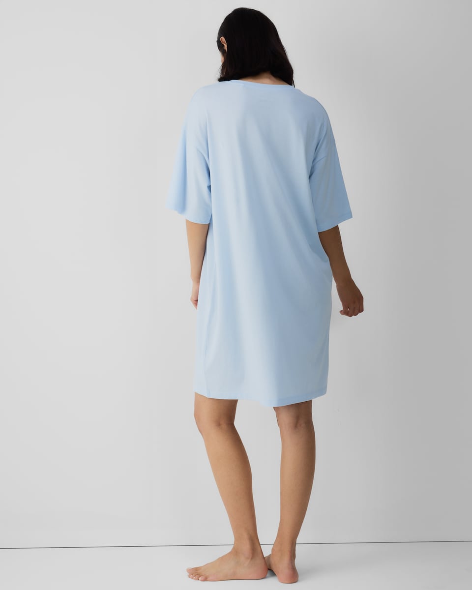 image 1 of Miffy Pure Cotton Printed Nightdress in Blue