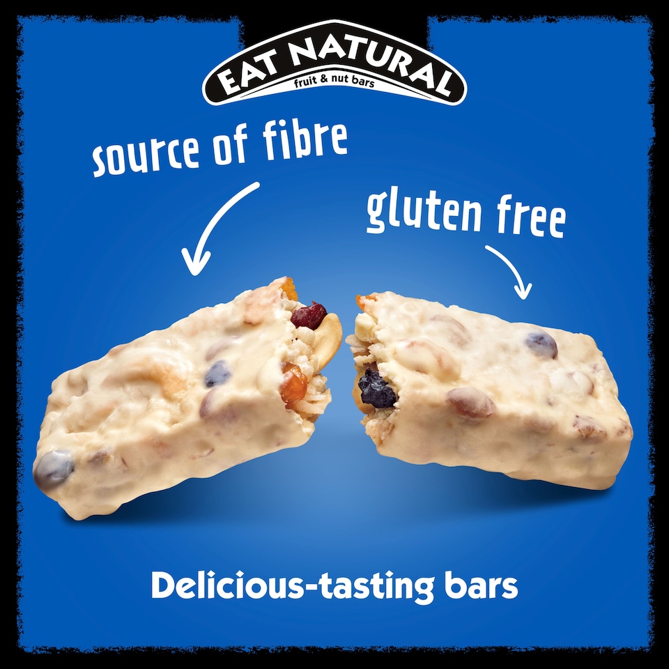 image 1 of Eat Natural Fruit & Nut Bar with Cashew Blueberry & Yoghurt 40g