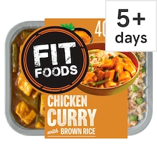 Fit Foods Chicken Curry With Brown Rice 400G