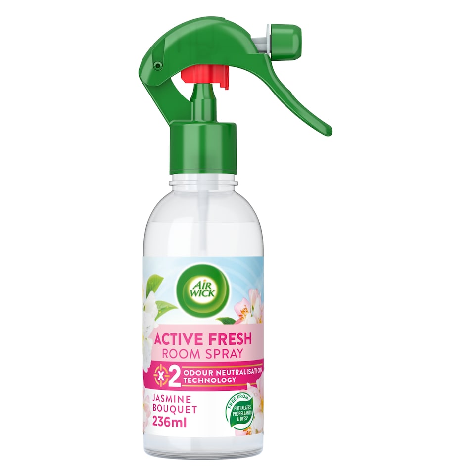 Airwick Air Freshener Active Fresh Room Spray Jasmine 236ml