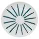 image 2 of F&F Home Palm Tree Stripe Dinner Plate 2astd