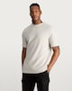 image 2 of F&F Pure Cotton Waffle Textured Regular Fit T-Shirt in Grey