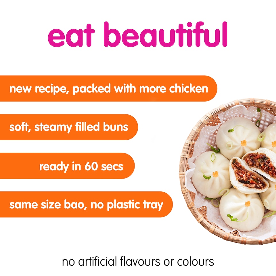 image 1 of Itsu Teriyaki Chicken 4 Bao Buns 180G