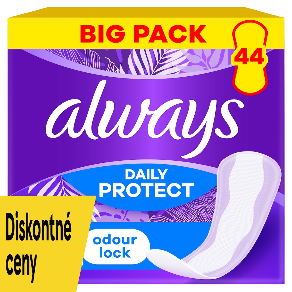 obrázok 1 z Always Dailies Long Plus Extra Ochrana Intímky 44 ks
