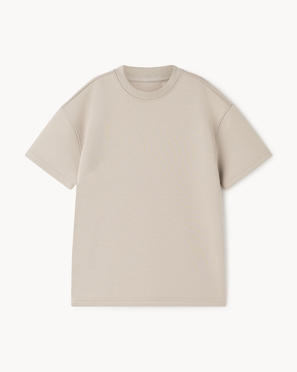 image 1 of F&F Boys Oversized T-Shirt in Tan