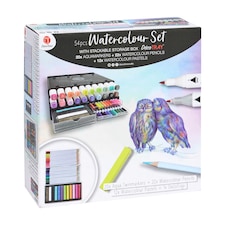 Deco Time 54pc Watercolour Set