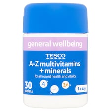 Tesco A-Z Multivitamins And Minerals X 30