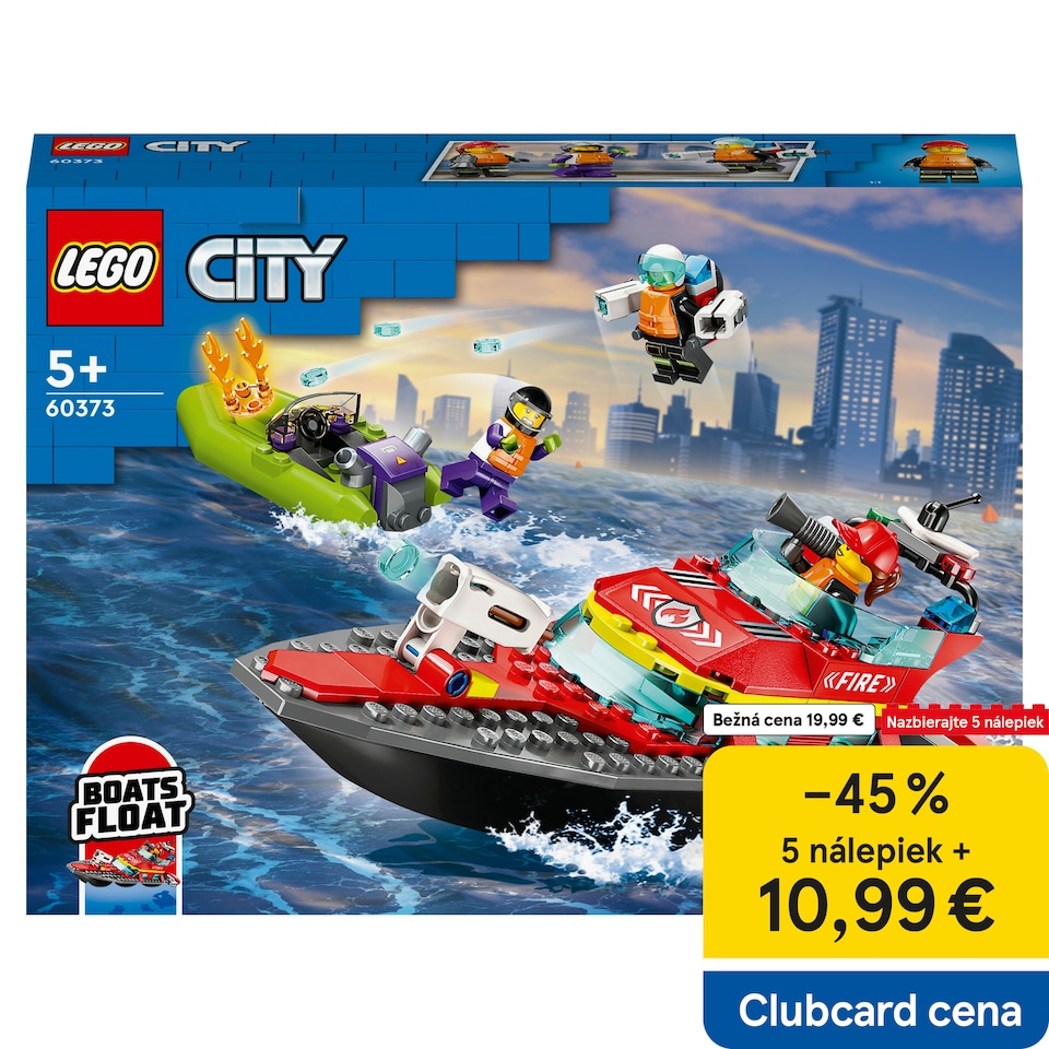 obrázok 1 z LEGO City 60373 Hasičská záchranná loď a čln