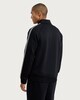 image 3 of F&F Striped Sleeve Zip Up Jacket in Black