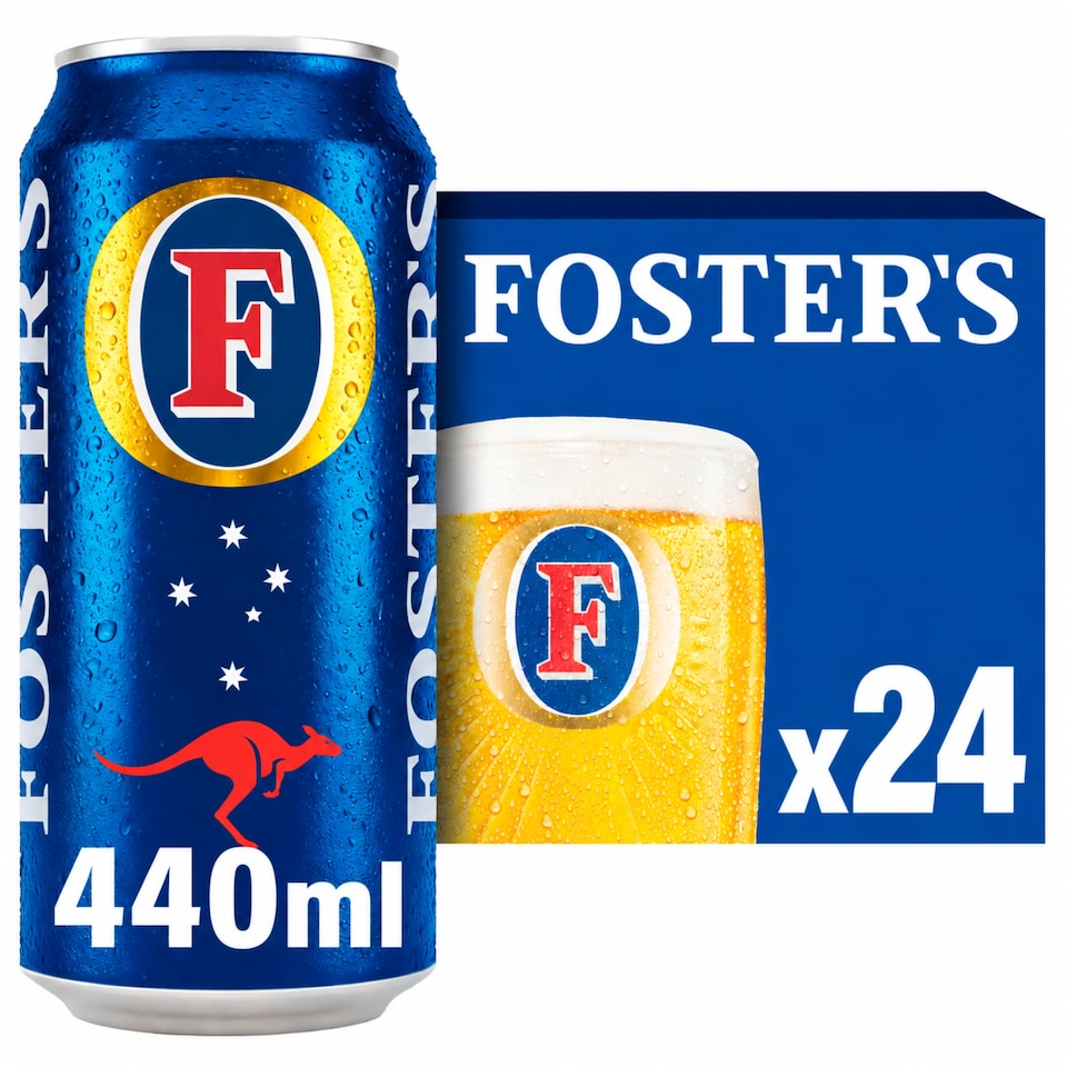image 1 of Fosters The Amber Nectar Lager Beer 24x440ml