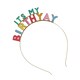 image 2 of Ginger Ray Rainbow 'It's My Birthyay' Headband