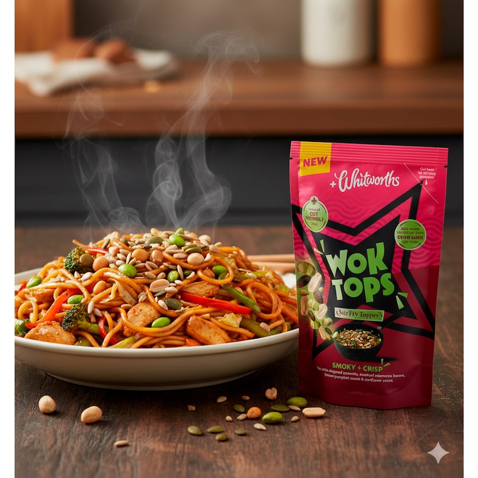 image 1 of Whitworths Wok Tops Smoky + Crisp Topper 100G