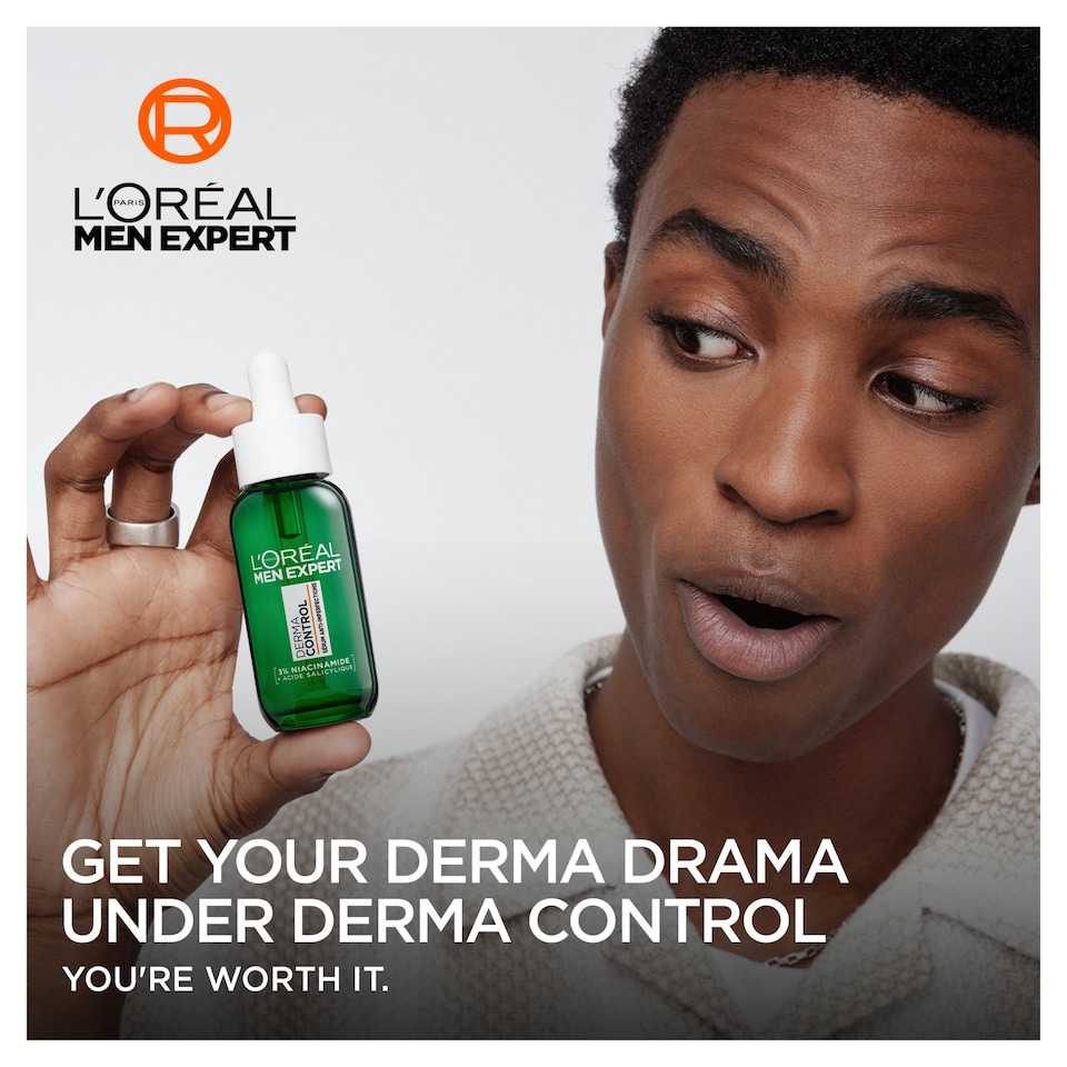 image 1 of L'Oreal Men Expert Derma Control Niacinamide Anti-Blemish Serum 30ml