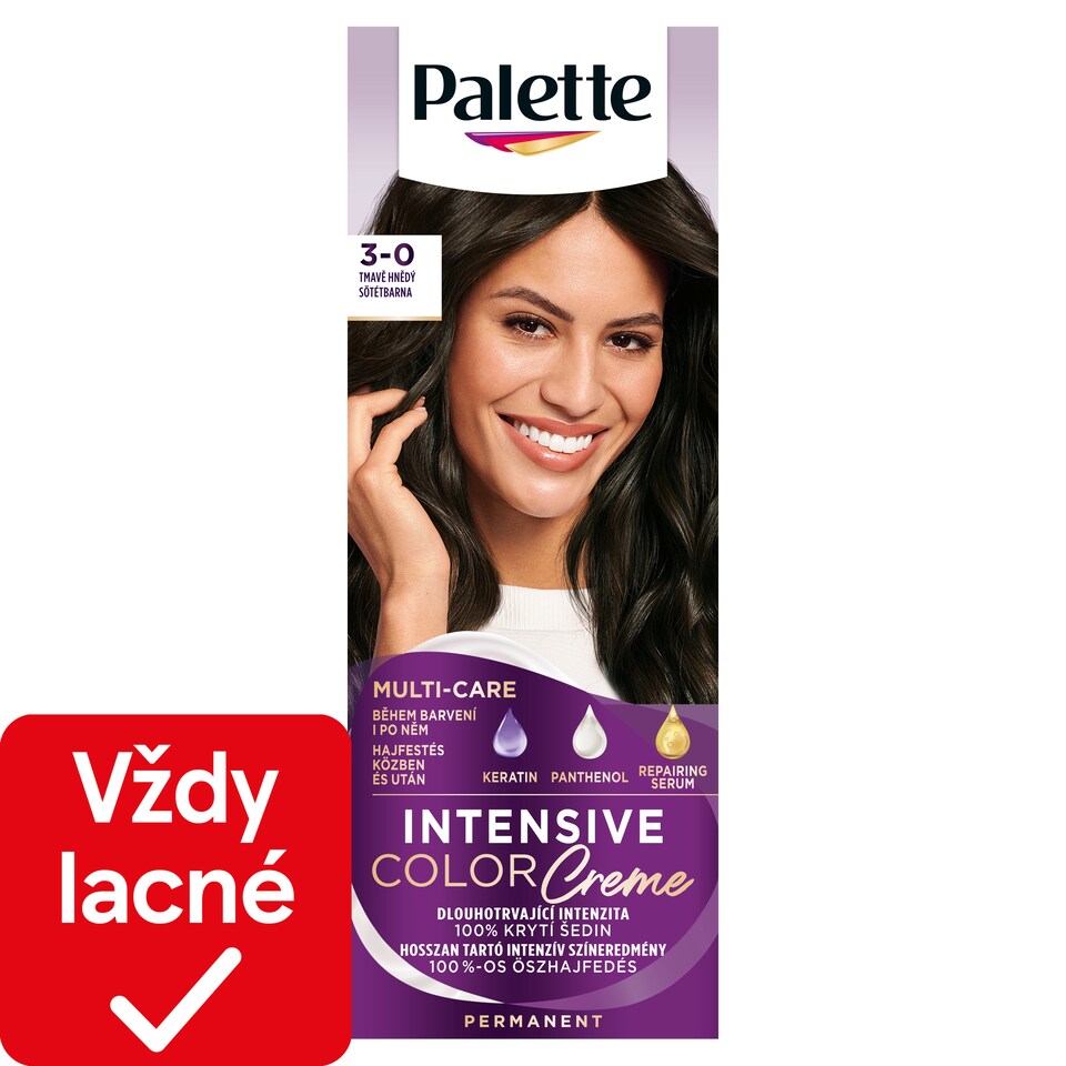 image 1 of Palette Intensive Color Creme Hair Color Dark Brown 3-0