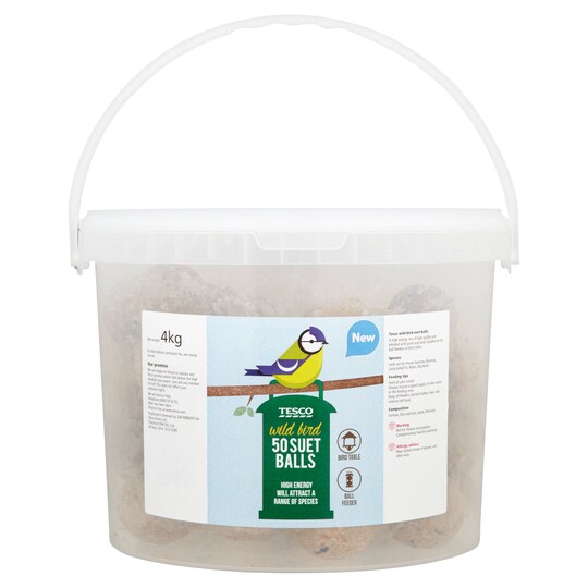 Tesco Standard Wild Bird Food Fat Balls 50 Pack Tesco Groceries