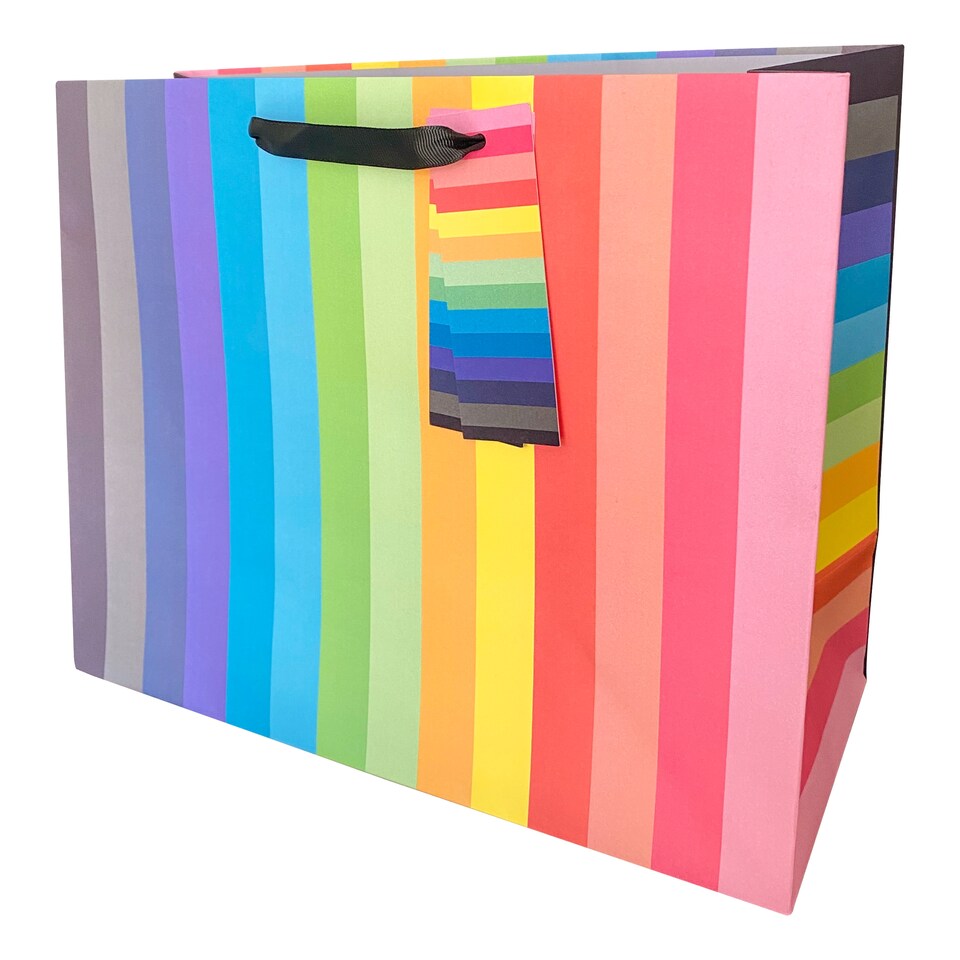 Tesco Multicoloured Stripe Large Bag