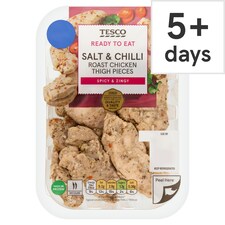 Tesco Salt and Chilli Roast Chicken Thigh Pieces 180g