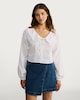 image 3 of OH ME OH MY Pure Cotton Frilled Collar Button Up Blouse in White