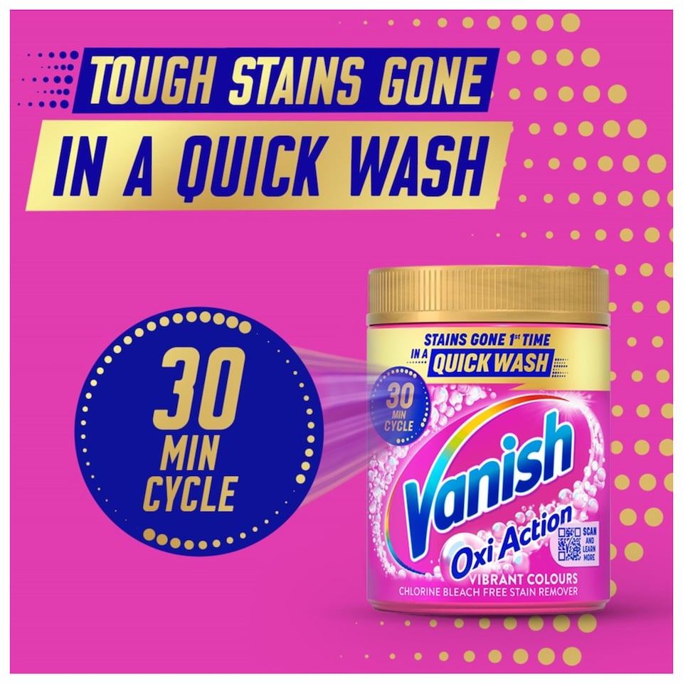 image 1 of Vanish Gold Oxi Action Laundry Stain Remover Powder Colours 850g