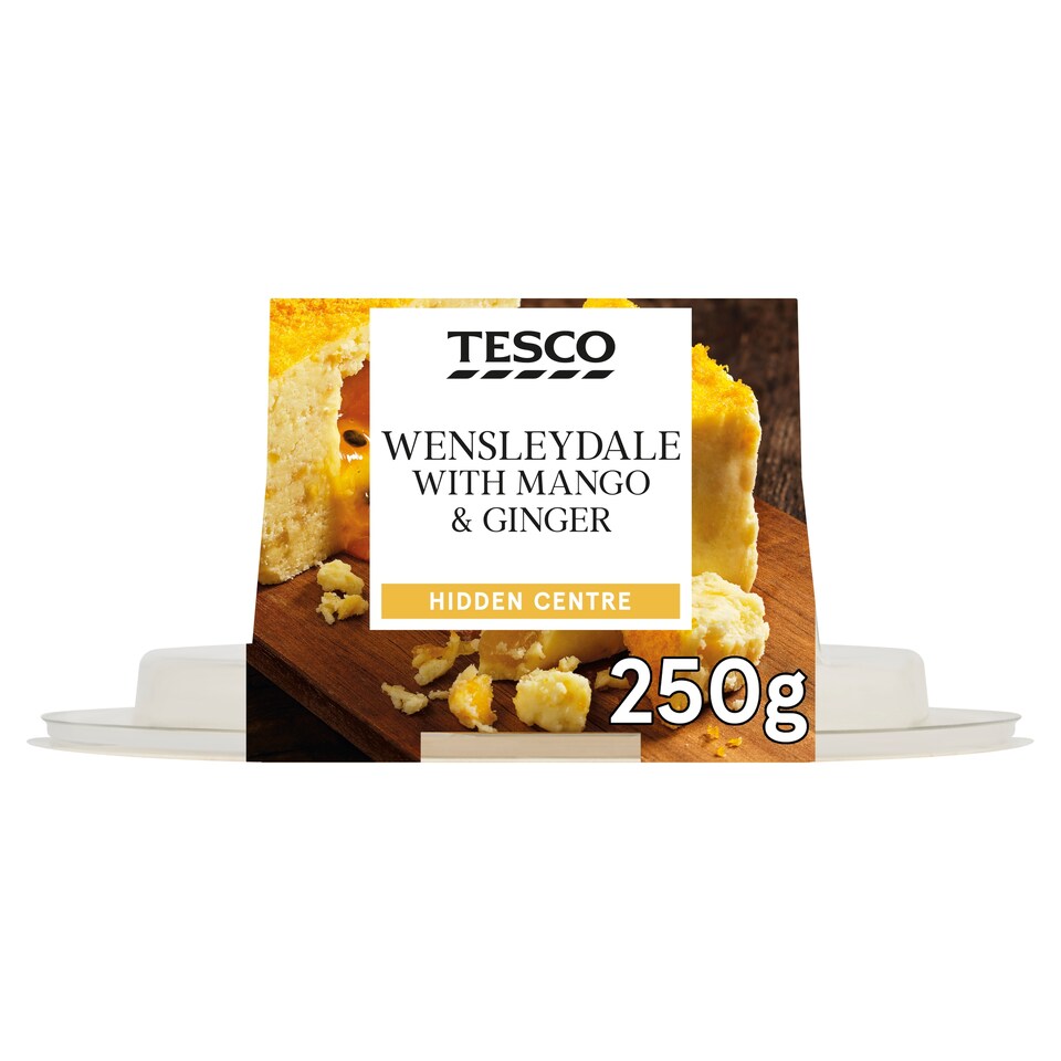 Tesco Wensleydale With Mango and Ginger 250g