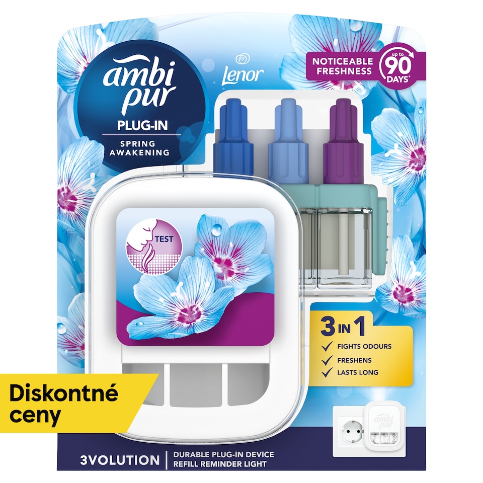 image 1 of Ambi Pur 3Volution Air Freshener Plug-In Starter Kit Spring Awakening 20ML