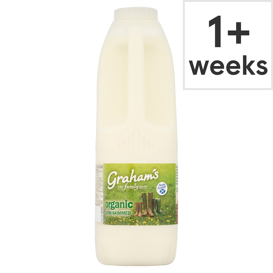 Graham's Organic Semi-Skimmed Milk 1 Litre