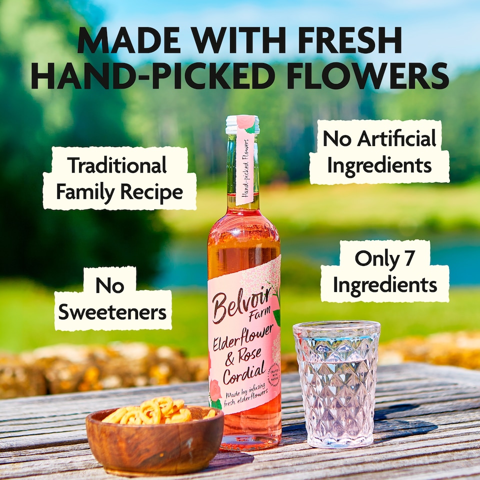 image 1 of Belvoir Cordial E/Flower Rose 500ml