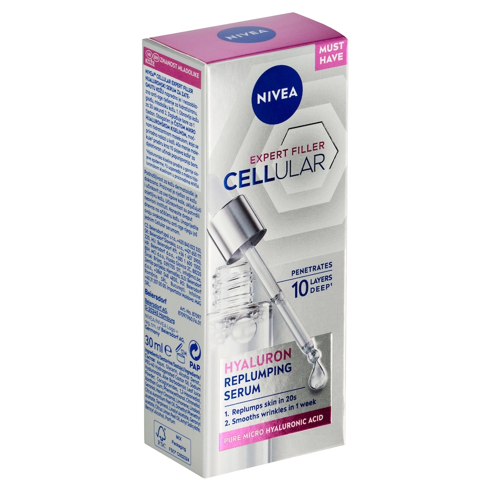 image 1 of Nivea Cellular Expert Filler Hyaluron Replumping Serum 30 ml