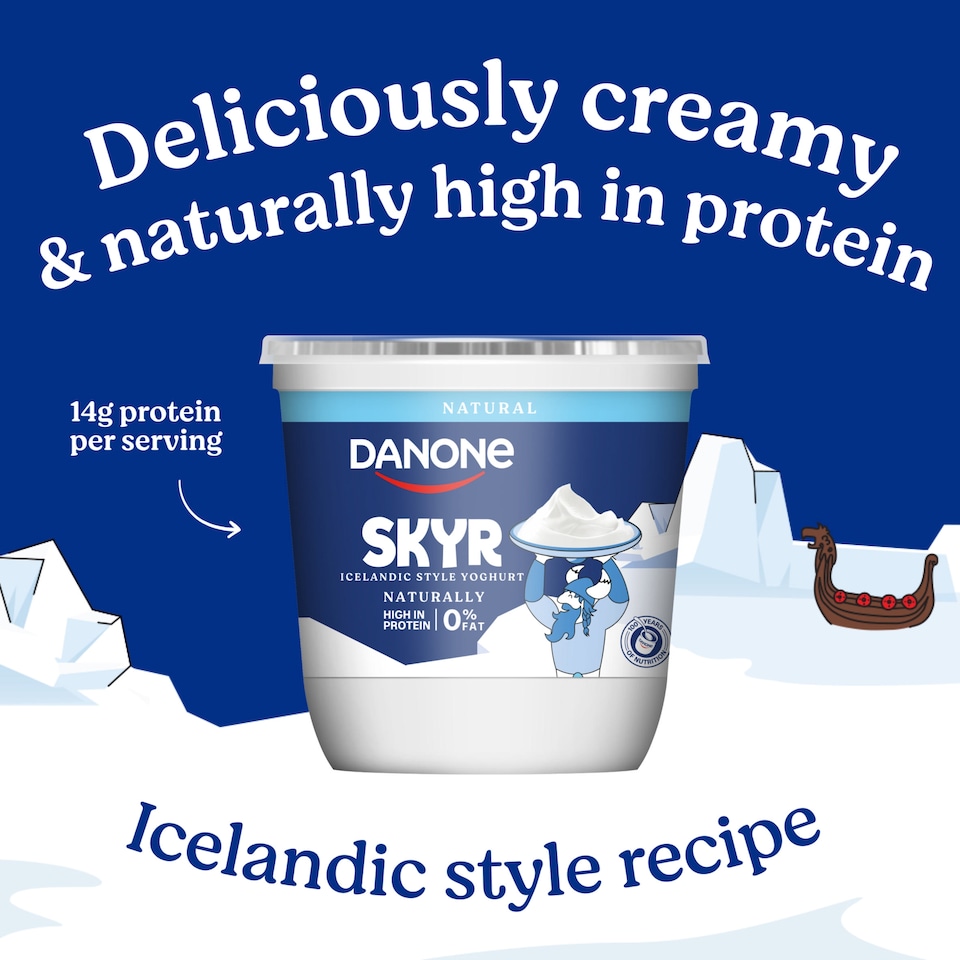 image 1 of Danone Skyr High Protein 0% Fat Natural Yoghurt 800g