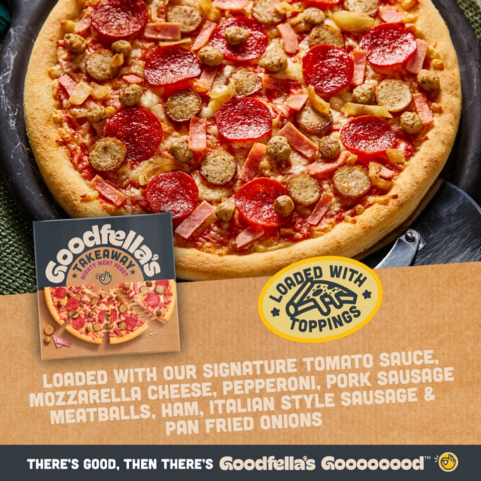 image 1 of Goodfellas Takeaway Mighty Meat Feast Pizza 570G