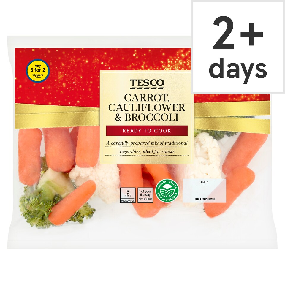 Fresh & Easy Carrot, Cauliflower & Broccoli 305G