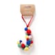 image 1 of Paperchase Cosmic Christmas Pom Pom Letter J Hanging Decoration